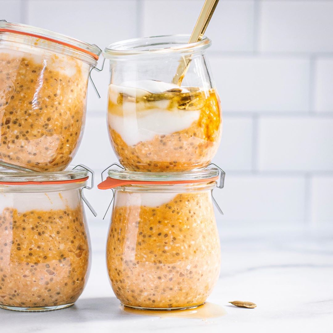 Simple Pumpkin Pie Overnight Oats