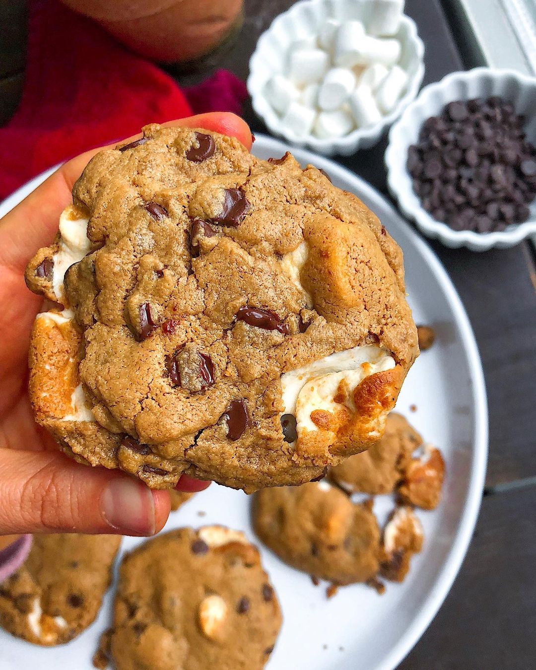 Healthier Gluten-Free S’mores Cookies
