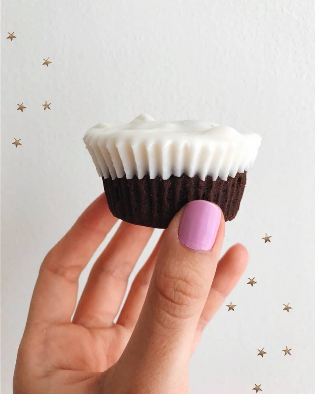 Vegan Chocolate Muffins with Coconut Frosting