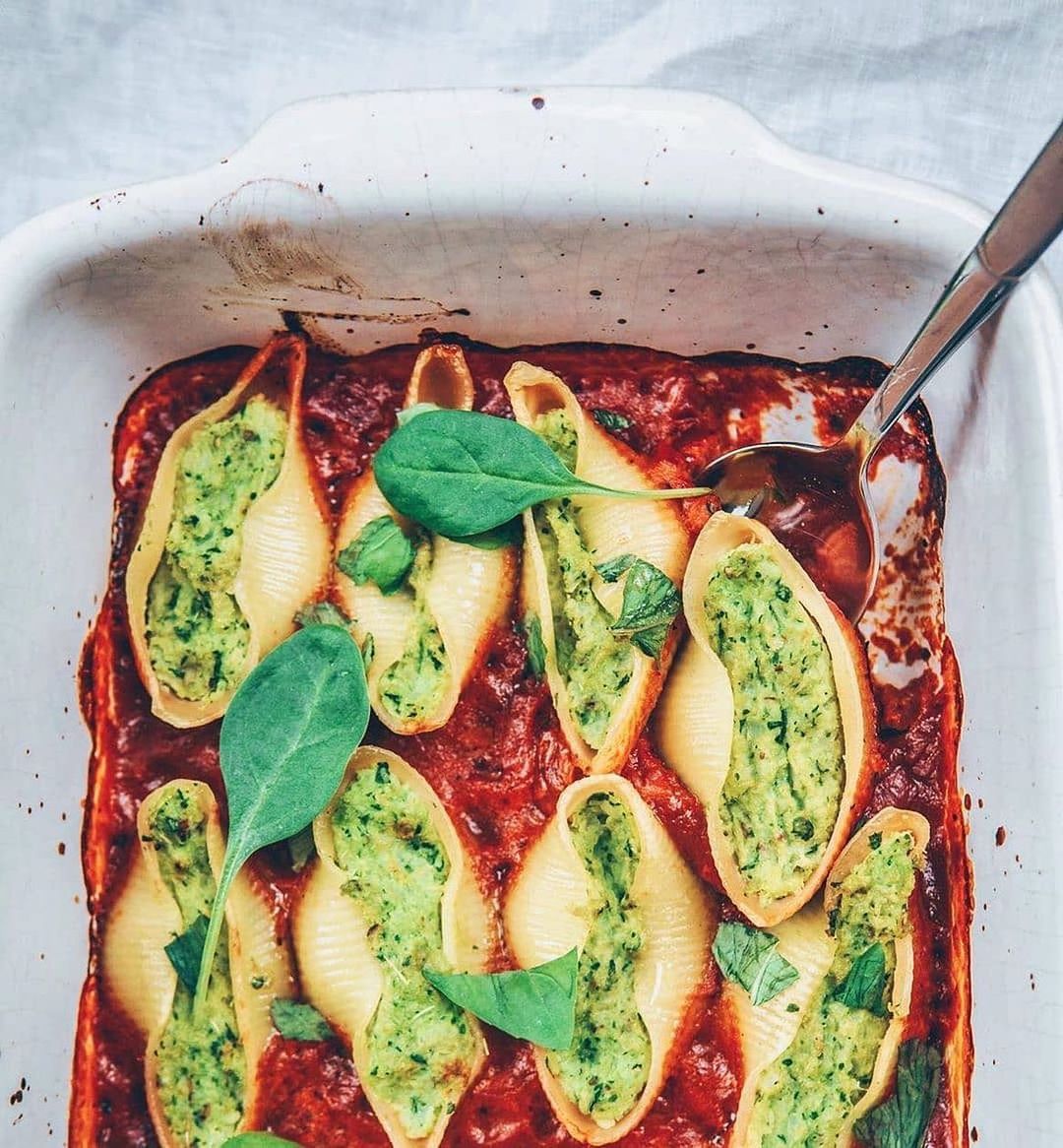 Stuffed Pasta with Cauliflower and Spinach