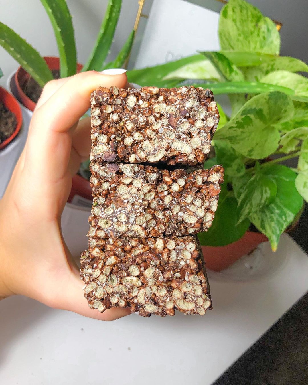 Healthy Chocolate Rice Puffs Treats