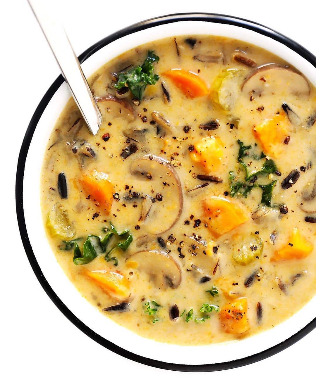 Wild Rice Soup with Autumn Vegetables