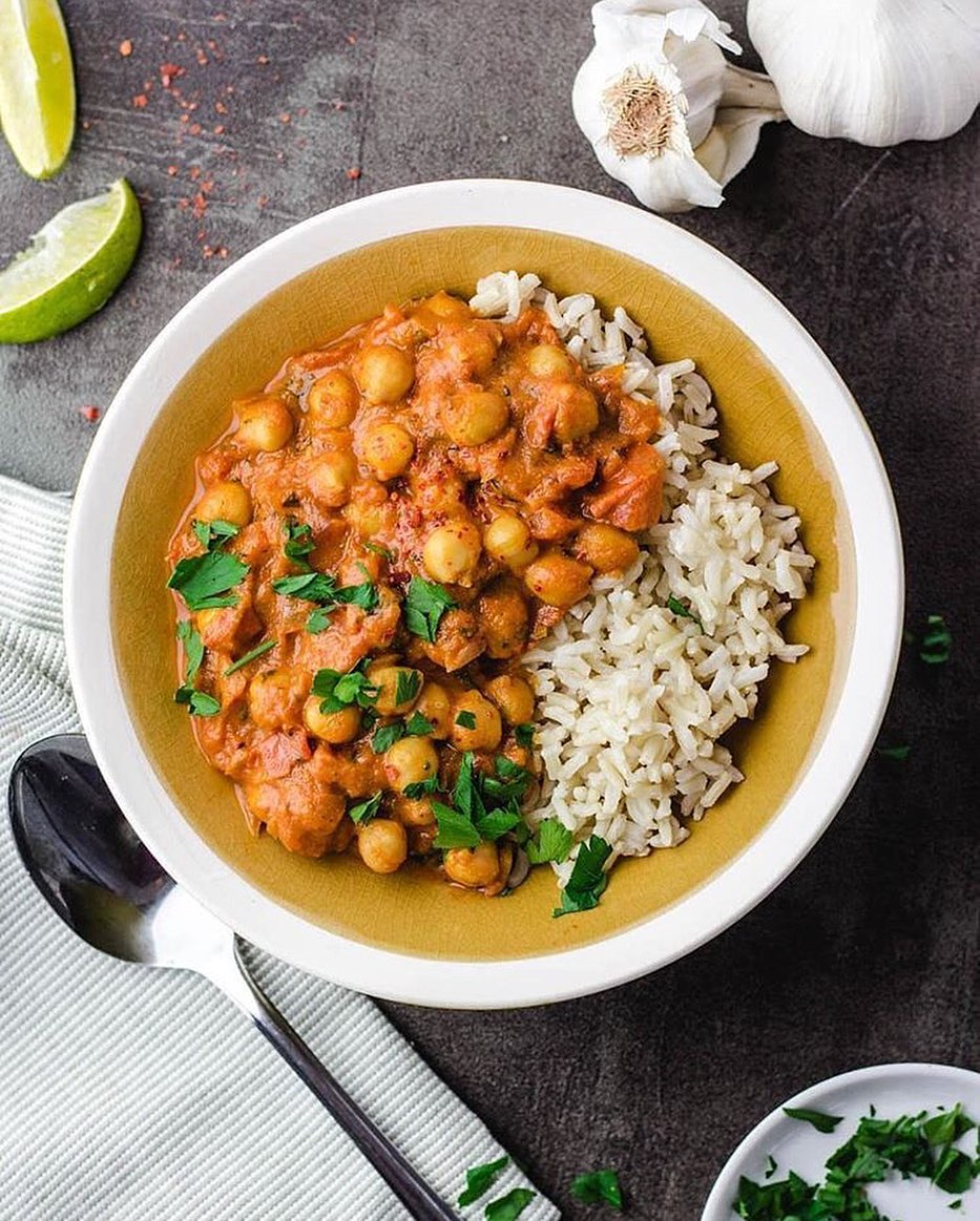 Vegan Chickpea Curry with Spinach