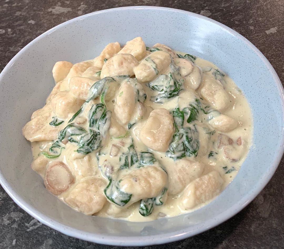 Creamy Spinach and Mushroom Gnocchi