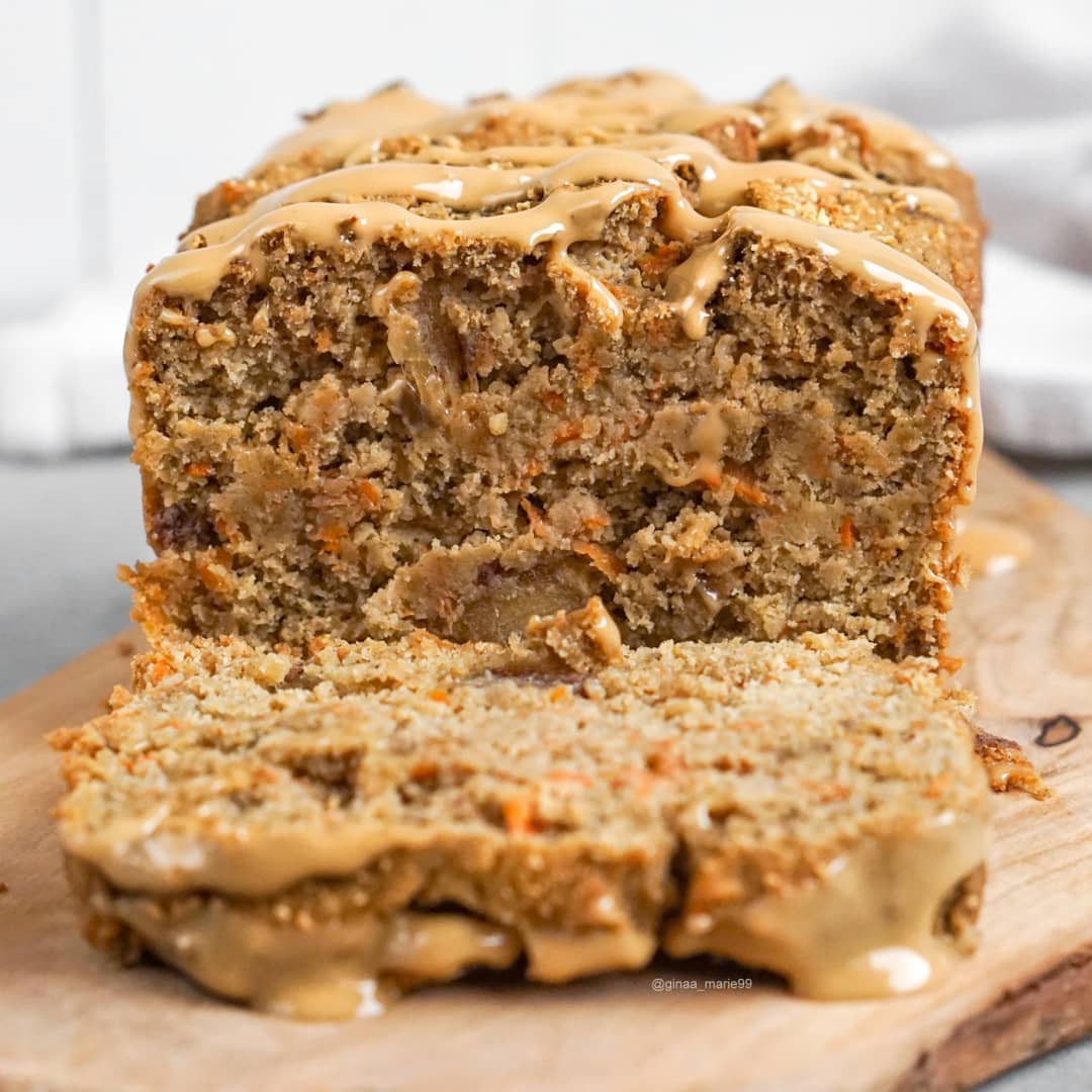 Healthy Carrot-Orange Breakfast Cake with Peanut Butter