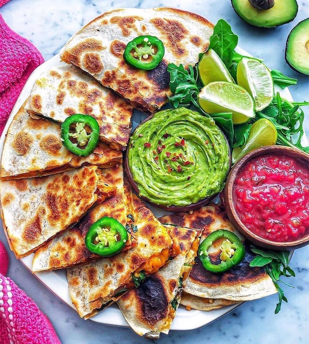 Veggie Quesadillas with Grilled Vegetables and Vegan Cheese