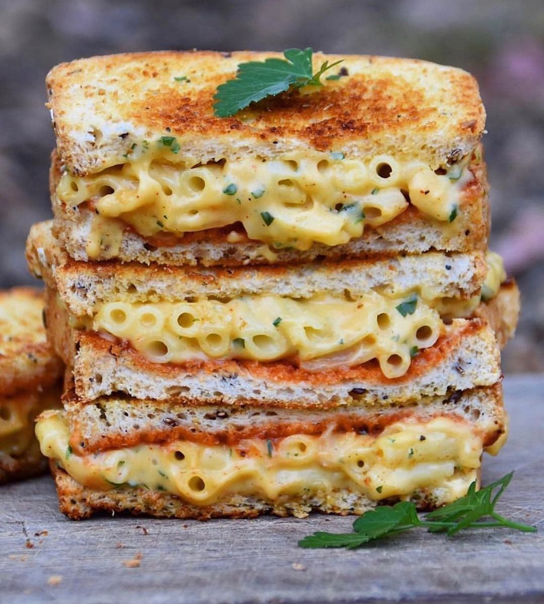 Vegan Mac and Cheese Sandwich