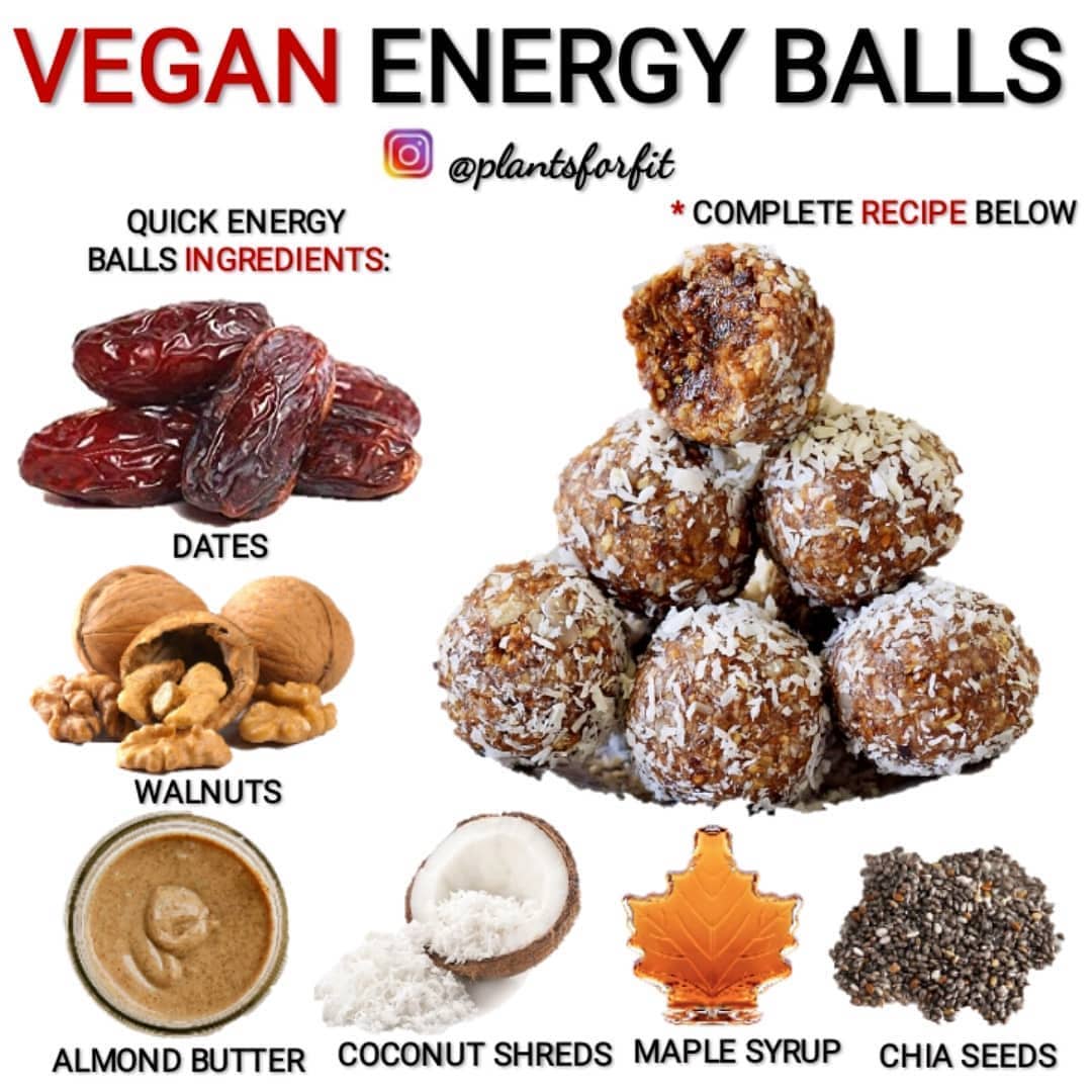 Vegan Energy Balls with Dates and Nuts