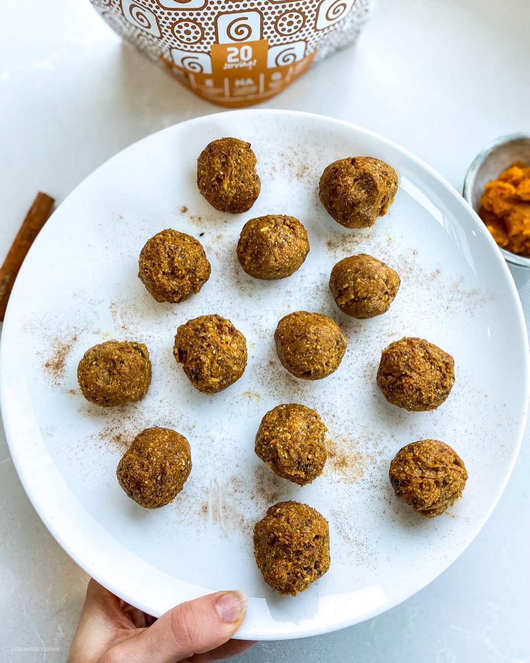 Pumpkin Spice Vegan Protein Balls