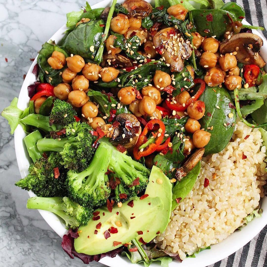 Plant-Based Sweet Chili Chickpeas