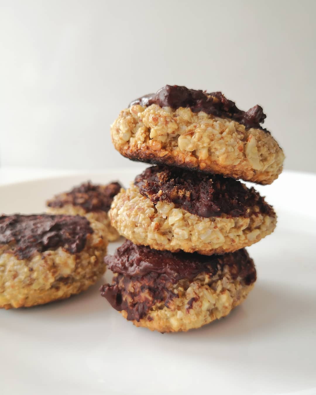 Oat Almond Peanut Butter Cookies