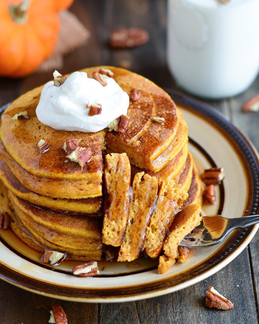 Vegan Gluten-Free Pumpkin Spice Pancakes