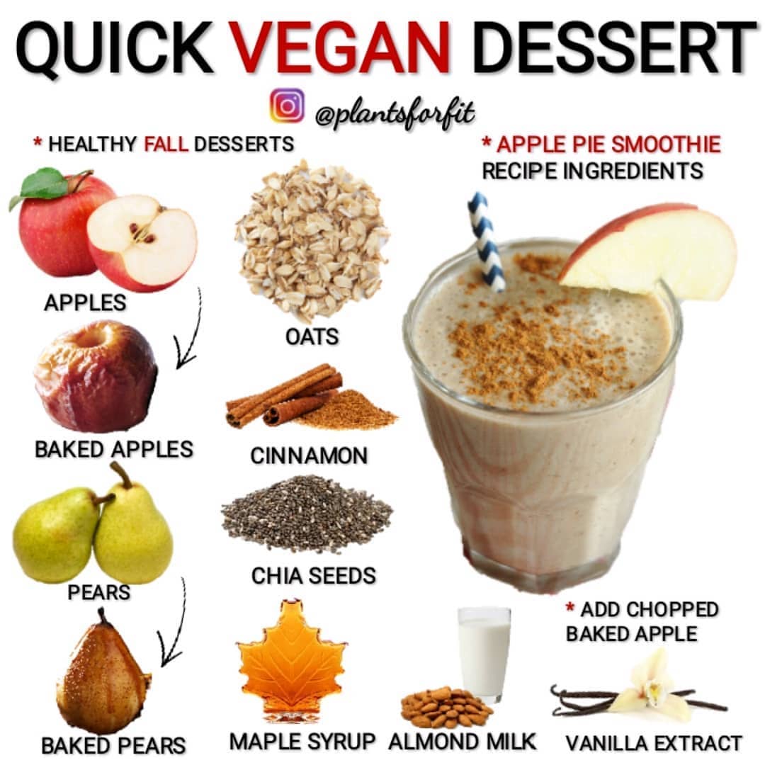 Vegan Apple Pie Smoothie for Fall