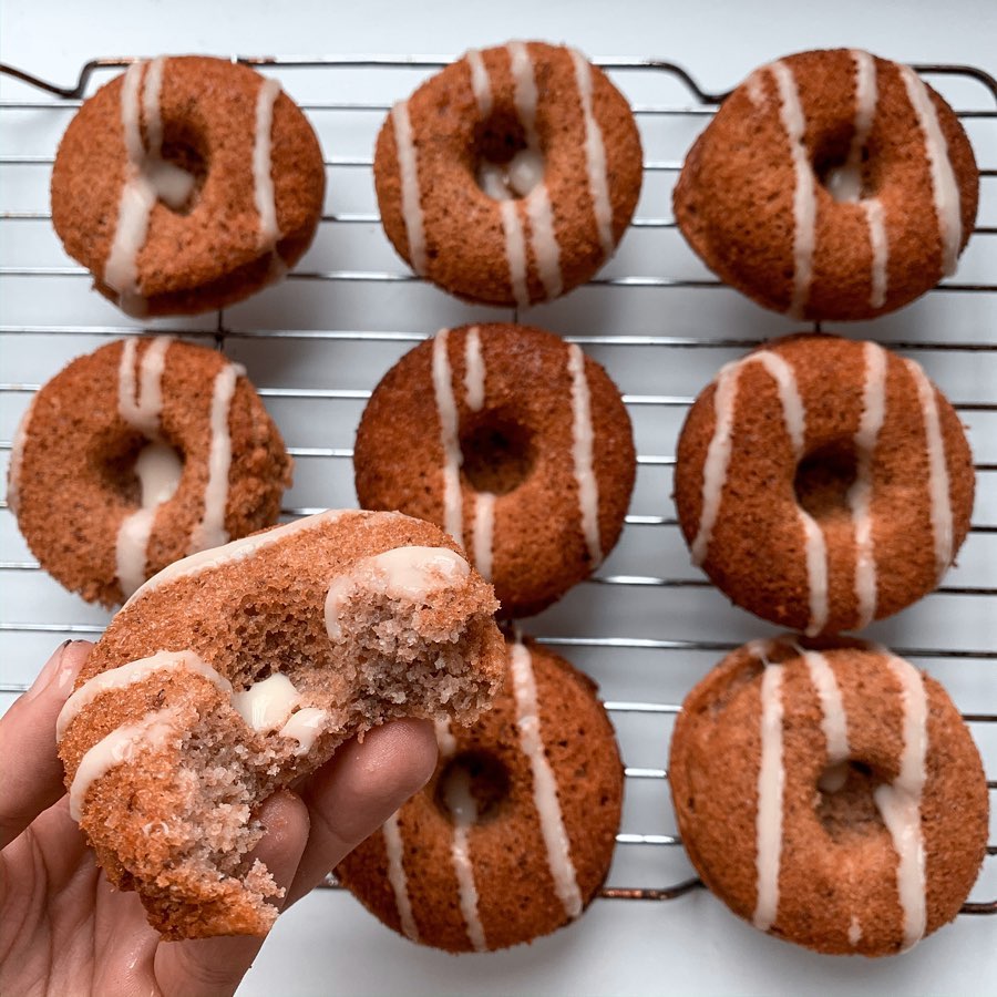 Vegan Lemon Drizzle Donuts Snack