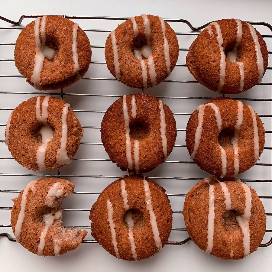 Vegan Lemon Drizzle Donuts Snack