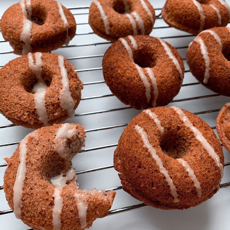 Vegan Lemon Drizzle Donuts Snack