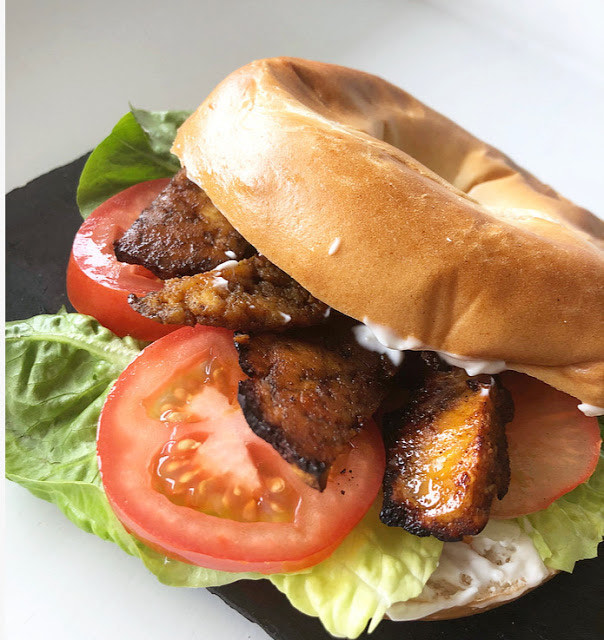 Smoked Tofu Bacon Burger