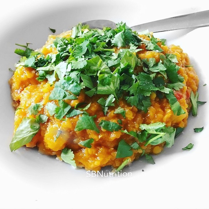 Red Lentil Butternut Squash Curry