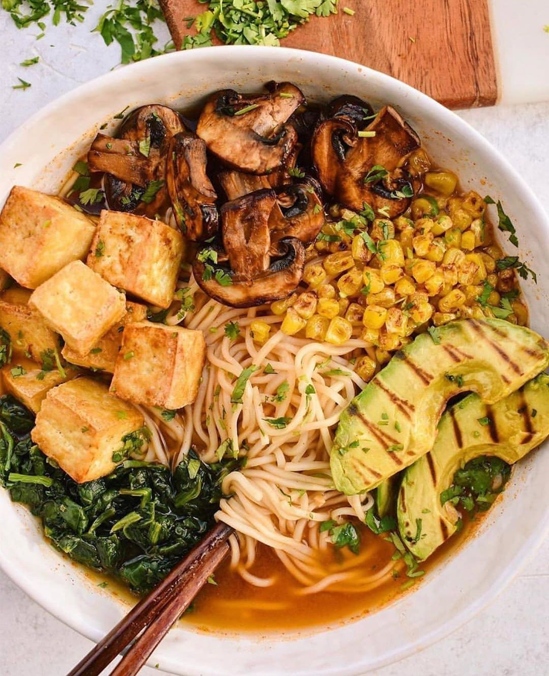 Vegan Miso Ramen with Crispy Tofu
