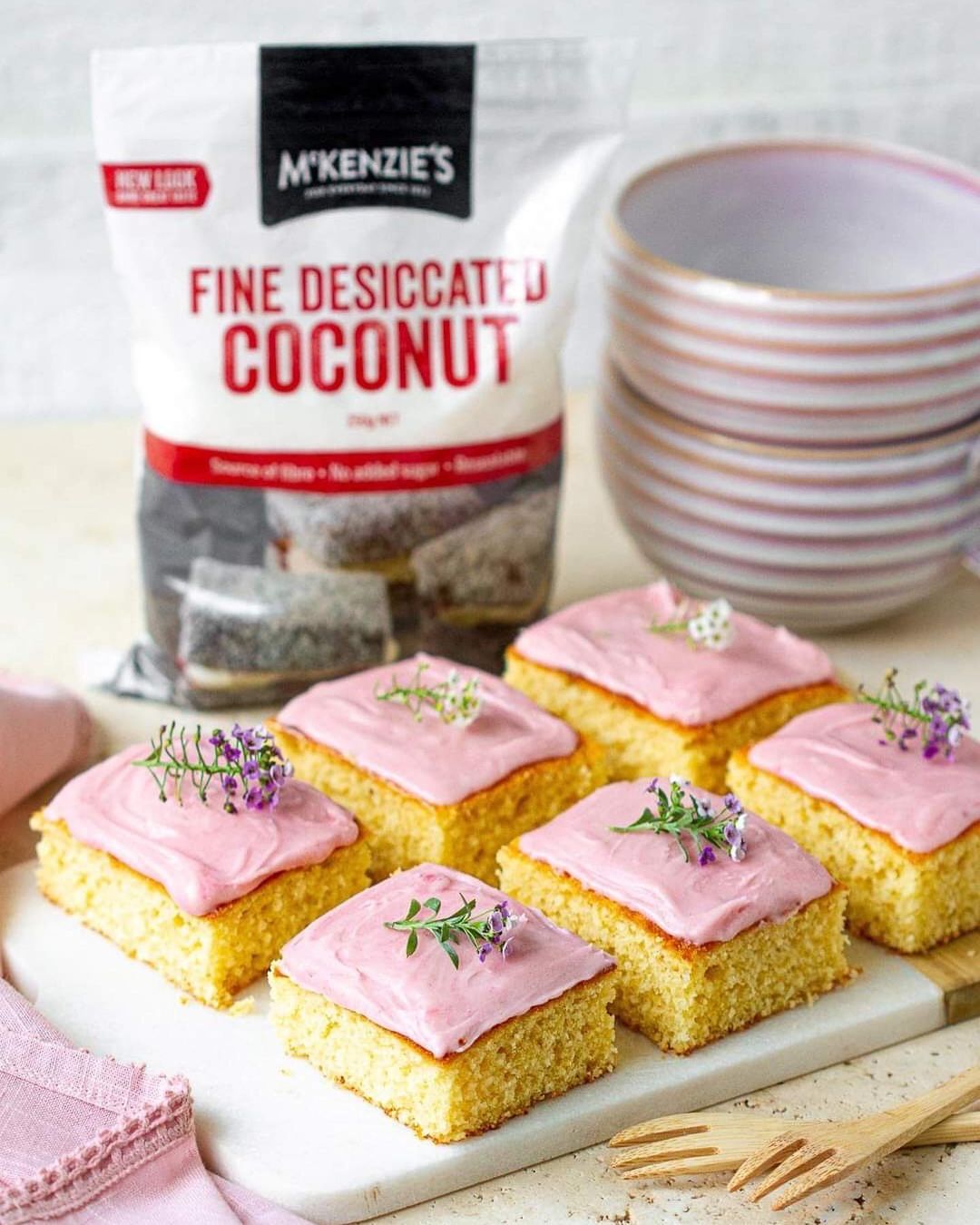 Divine Spring Inspired Coconut Slice
