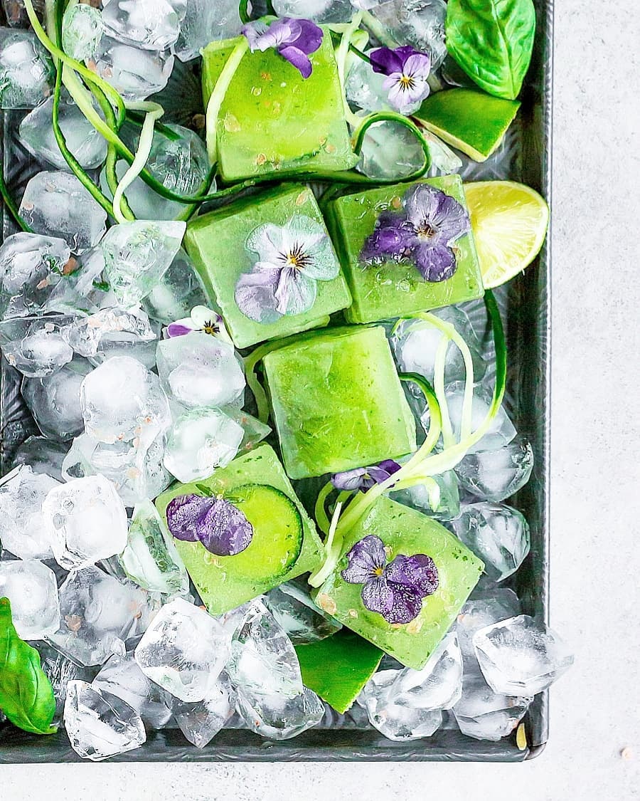 Cucumber Basil Mint Pops