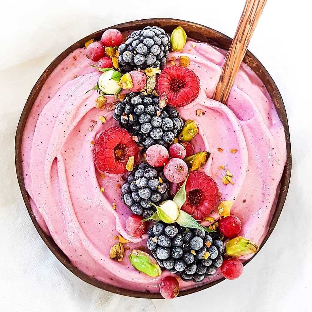 Pink Pitaya Banana Smoothie with Ginger and Cauliflower