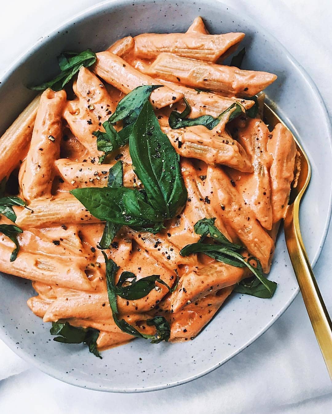 Cashew Cream Tomato Penne Pasta