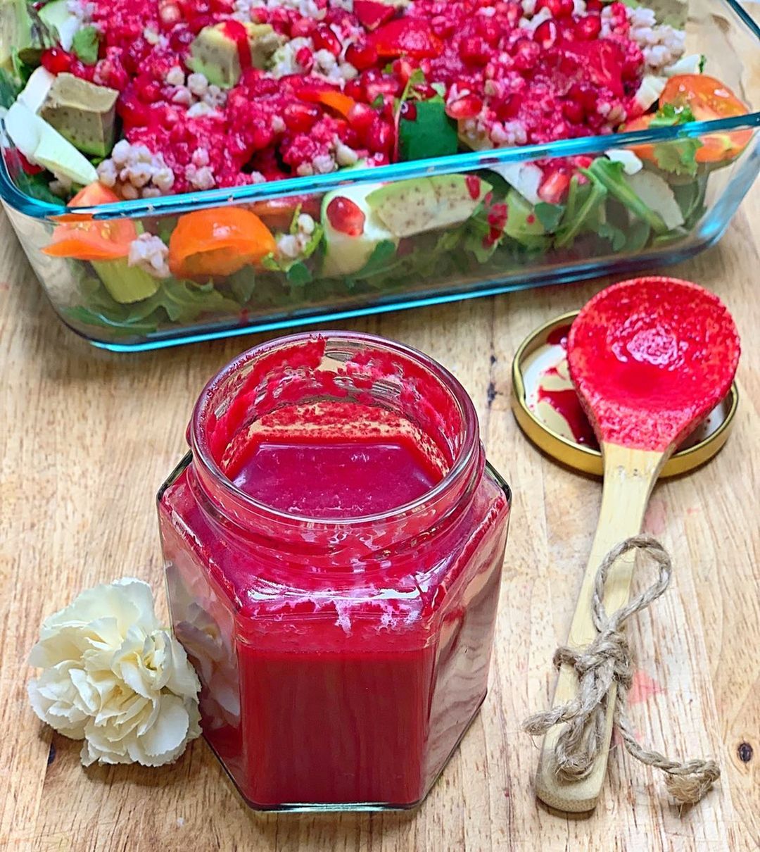 Vegan Yogurt Beet Dressing for Salads