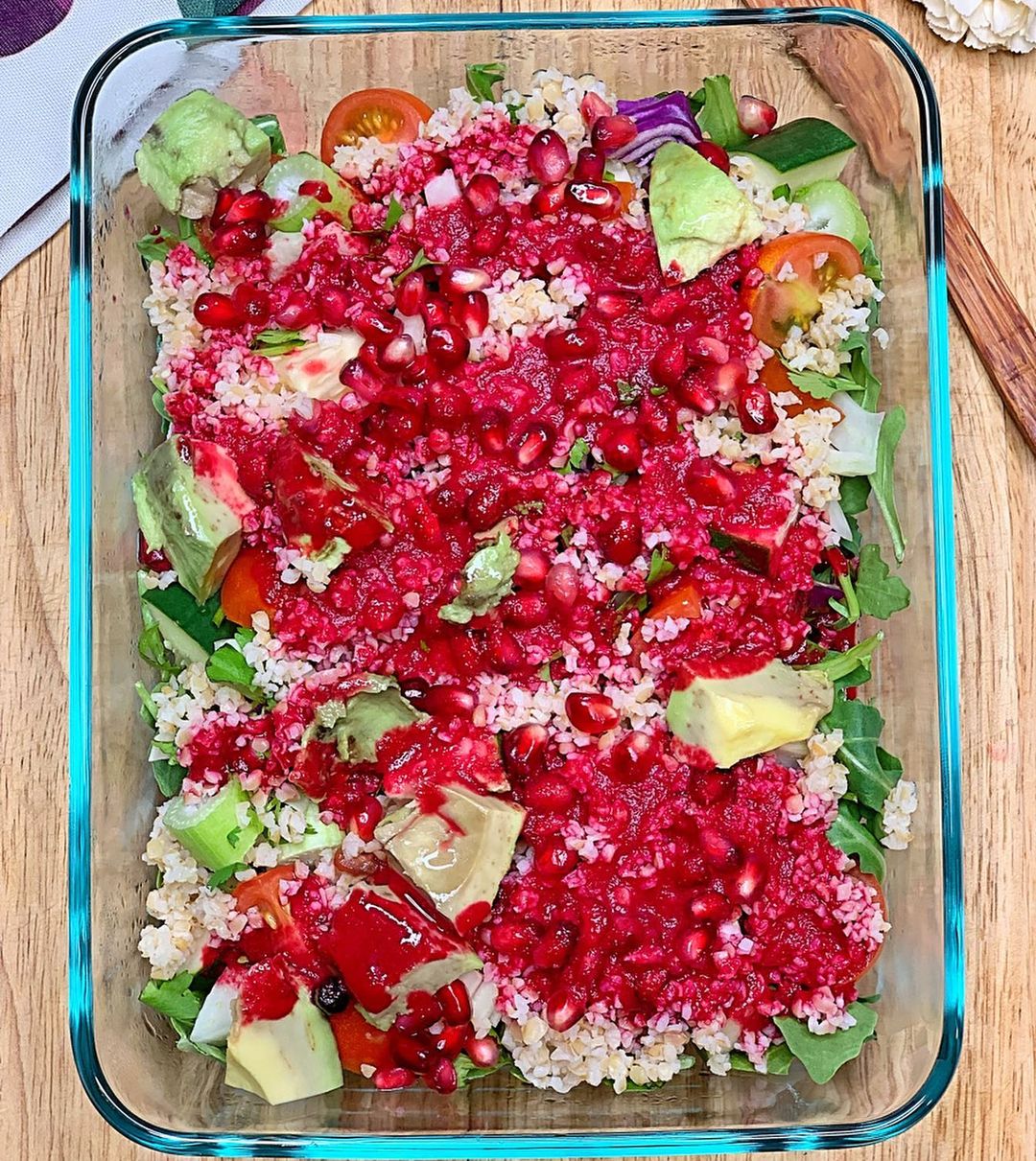 Vegan Yogurt Beet Dressing for Salads