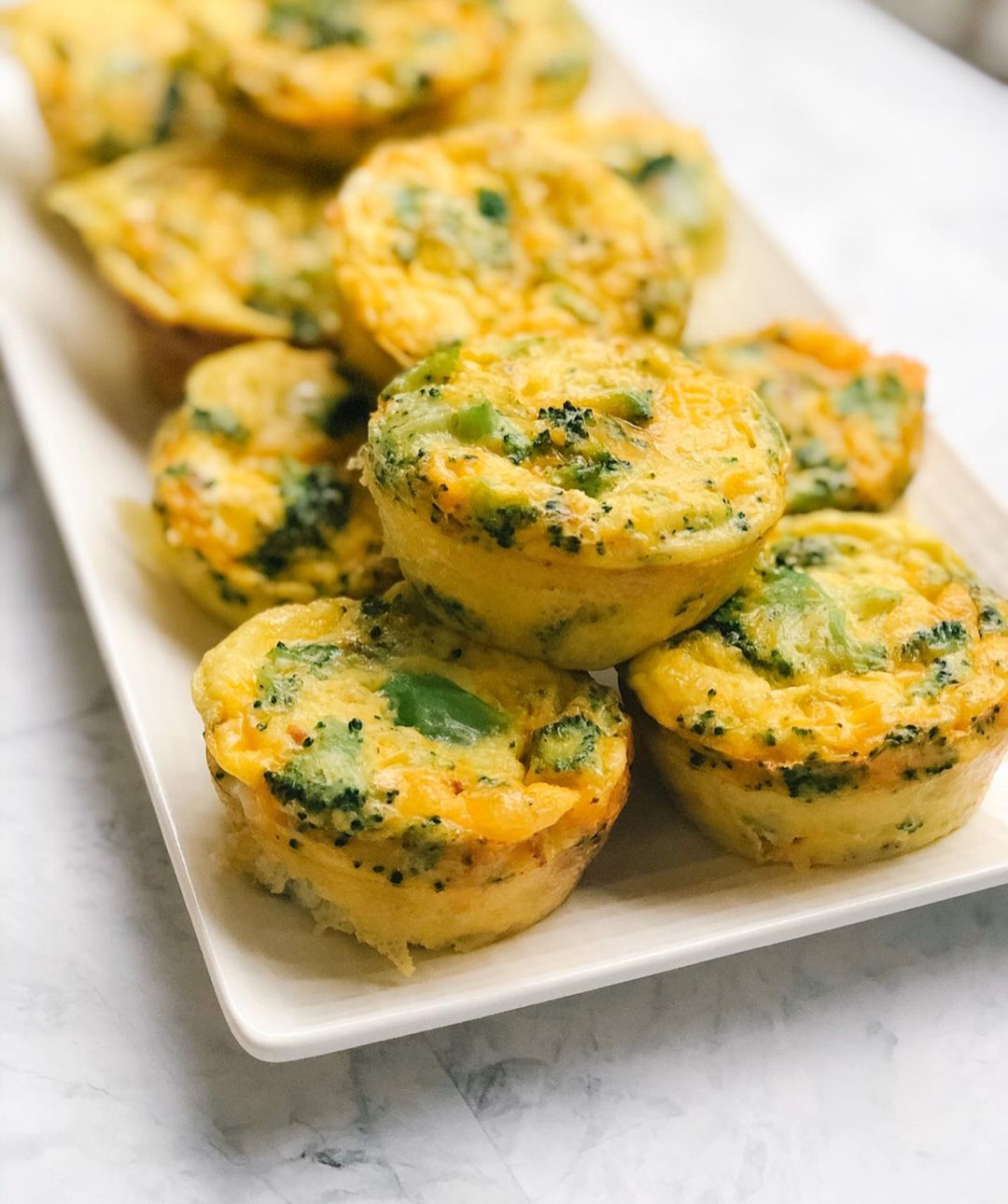 Broccoli and Cheddar Egg Bites for Healthy Breakfast