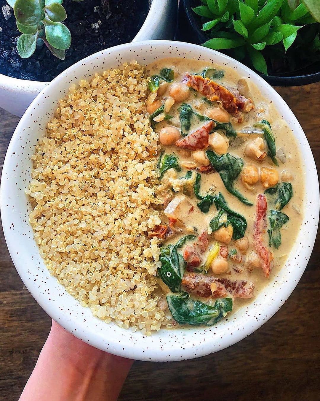 Coconut Braised Chickpeas with Kale and Tomatoes