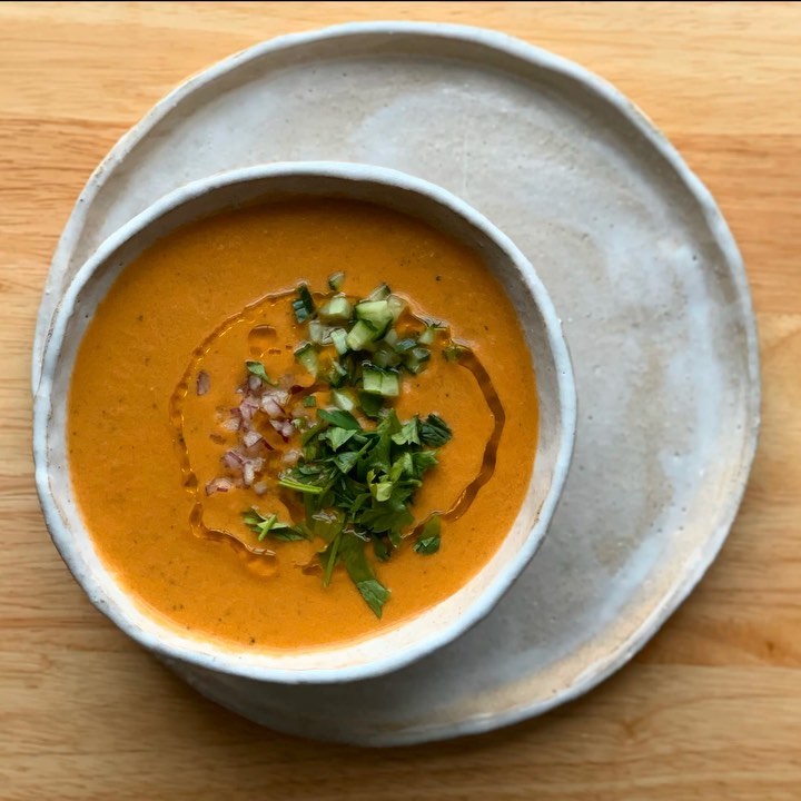 Cold Andalusian Gazpacho Vegetable Soup