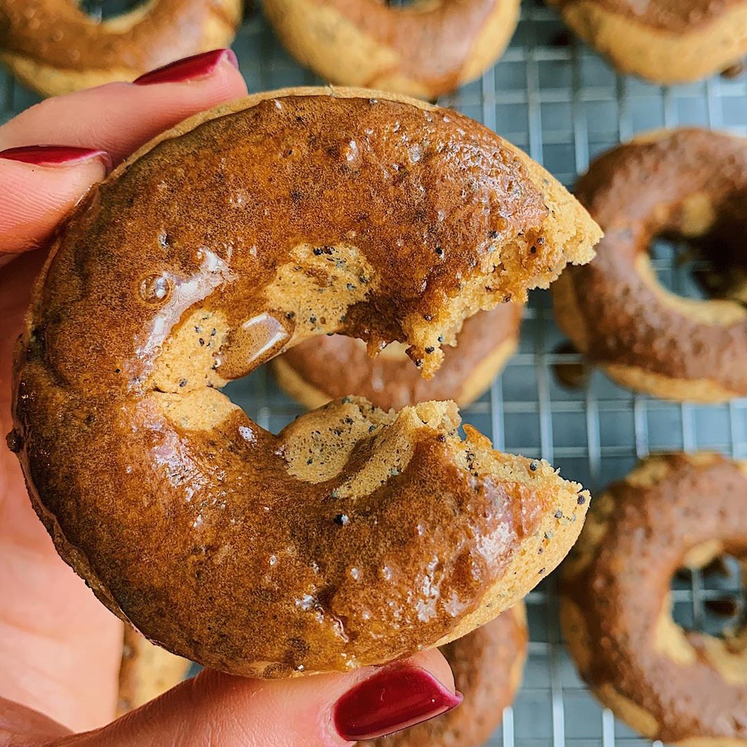 Vegan Lemon Poppy Donuts