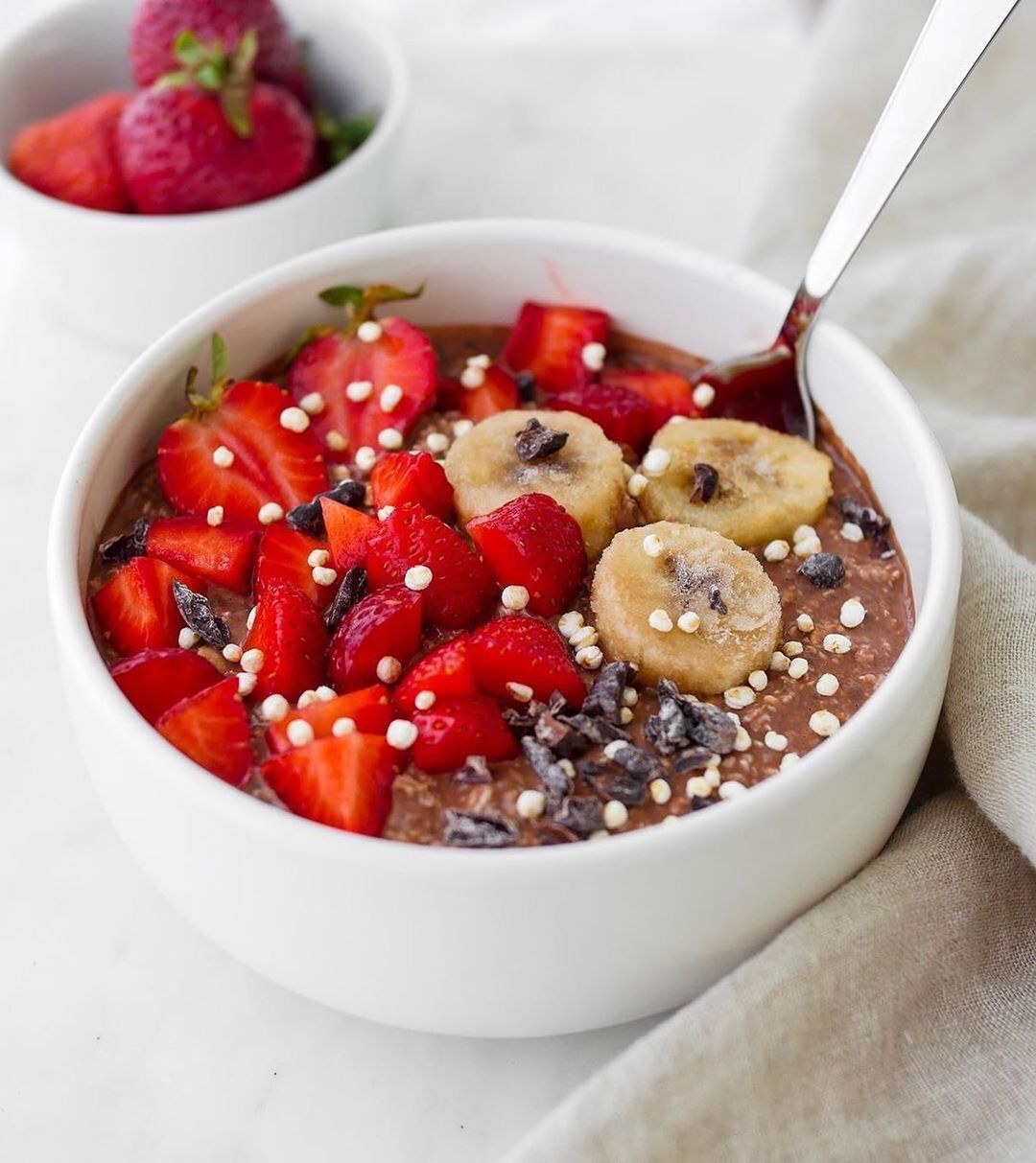 Easy Chocolate Overnight Oats Breakfast