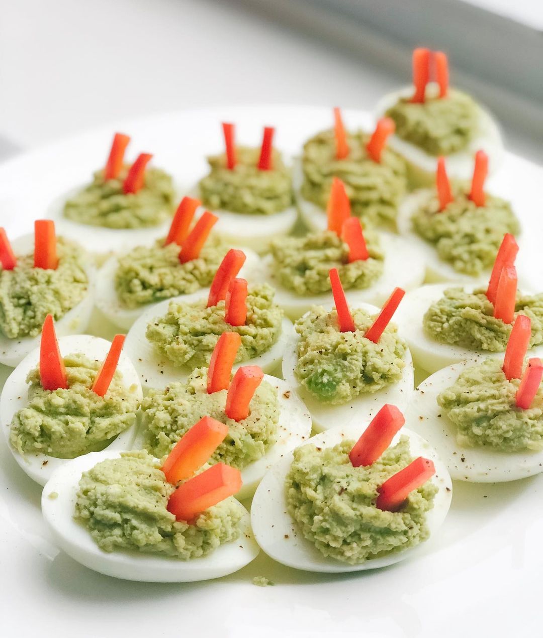 Devilishly Delicious Avocado Deviled Eggs
