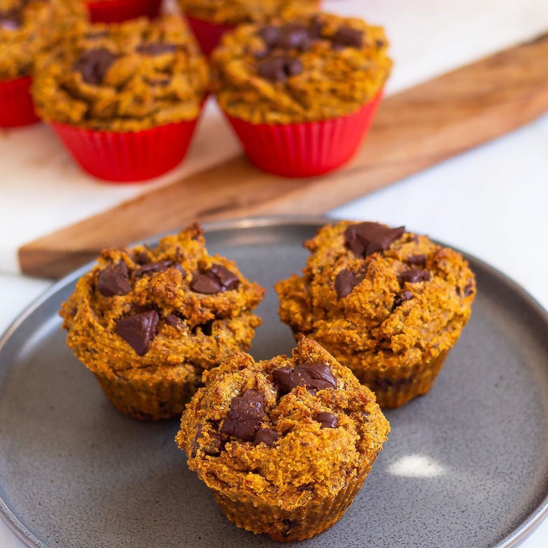 Healthy Vegan Gluten Free Pumpkin Spiced Mini Muffins