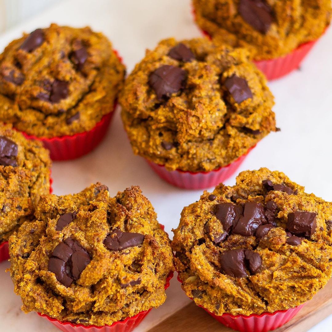Healthy Vegan Gluten Free Pumpkin Spiced Mini Muffins