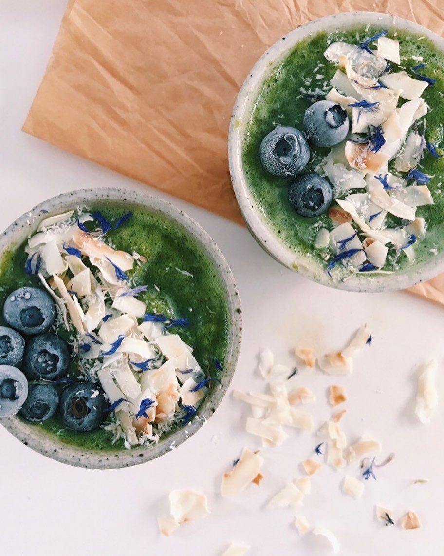Veggie Smoothie with Protein and Spirulina