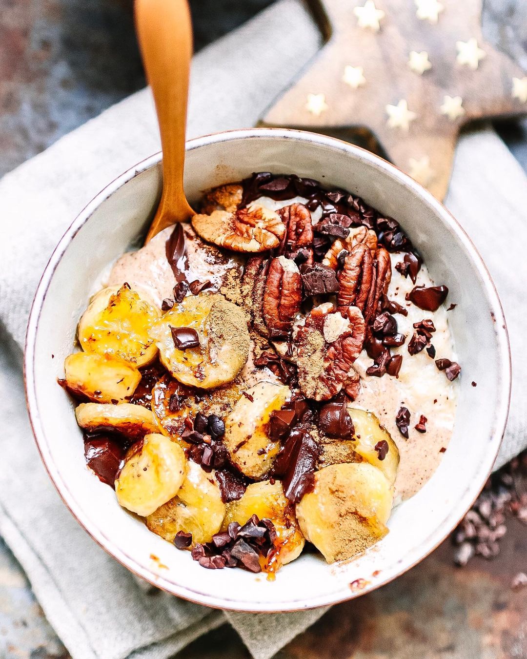 Cinnamon Quinoa Flakes and Oat Porridge