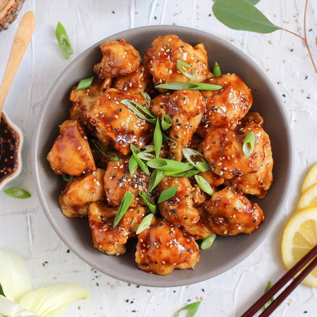 Asian BBQ Cauliflower Wings