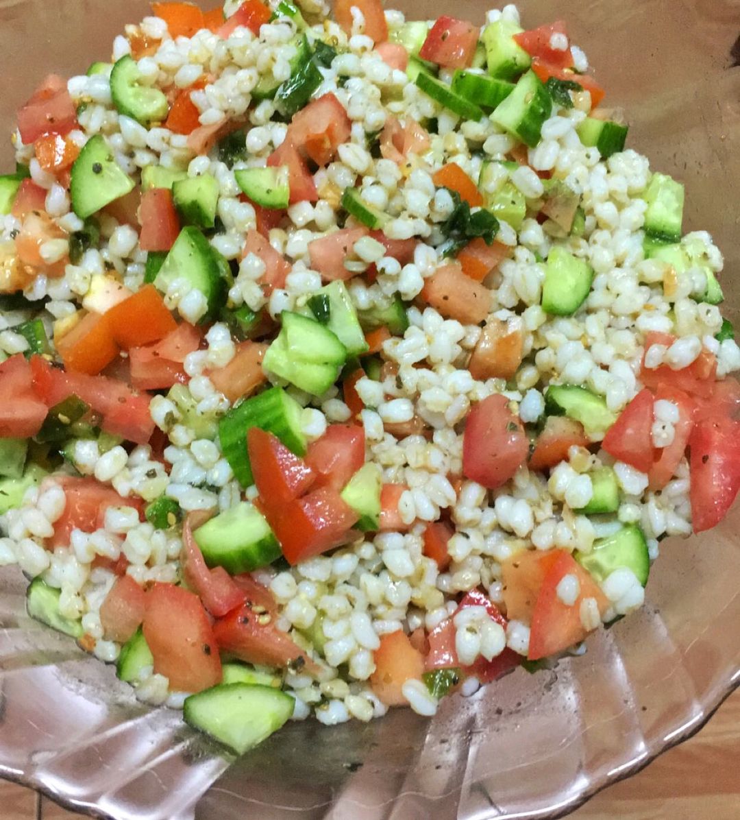 Barley Salad with Fresh Vegetables and Herbs