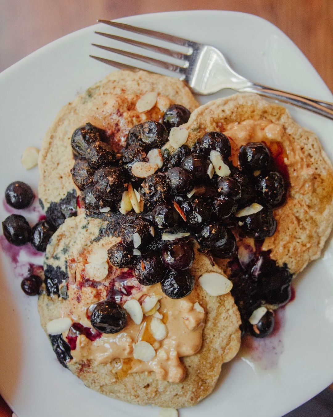 Blueberry Oat Pancakes