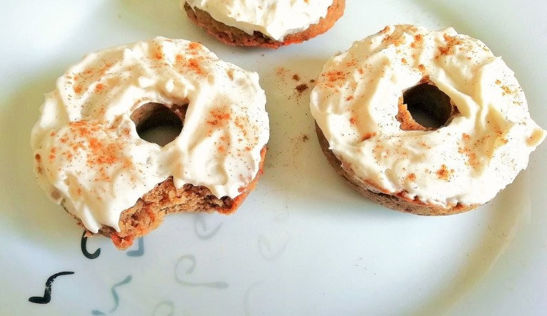 Carrot Cake Protein Donuts