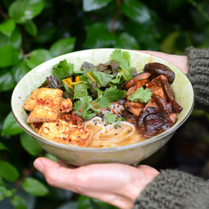 Vegan Noodle Soup with Tamarind Paste