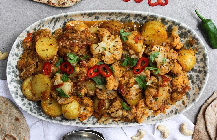 Indian Potato and Cauliflower Curry