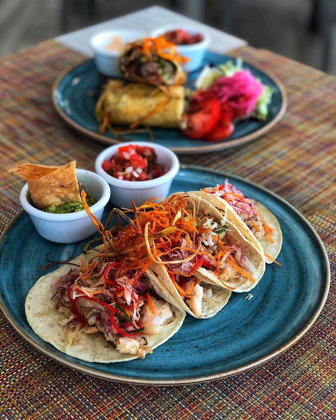 Mexican Fish Tacos with Jalapeño Guacamole