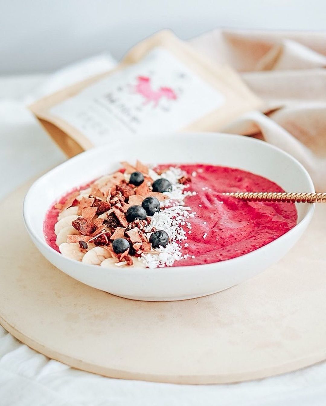 Beauty Dragon Fruit Banana Bowl
