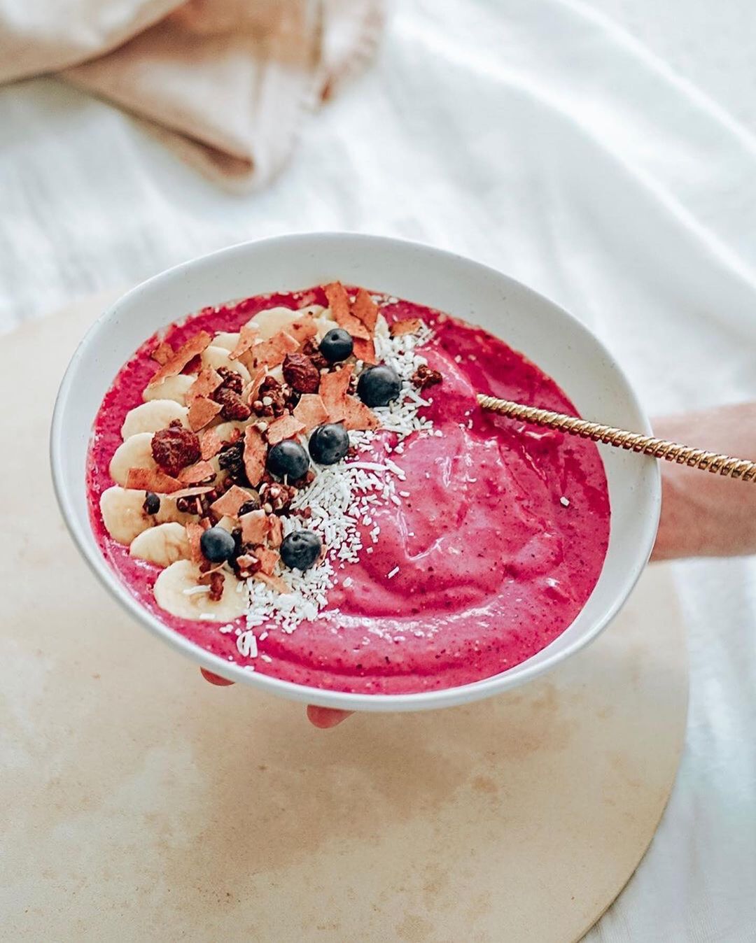 Beauty Dragon Fruit Banana Bowl