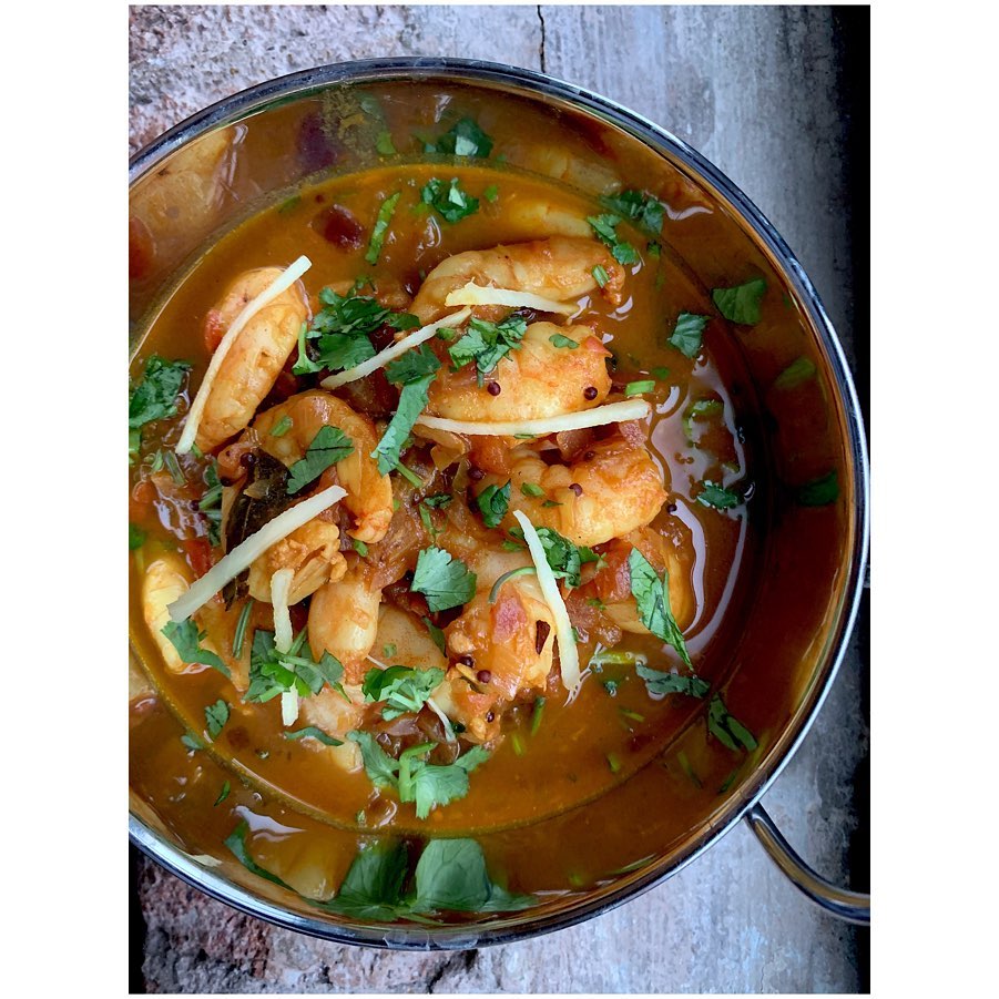 Tangy Hot Keralan Style Prawn Curry