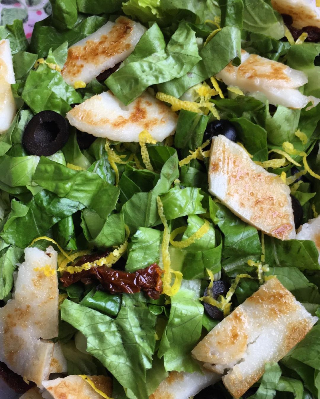 Vegan Halloumi Cheese Salad